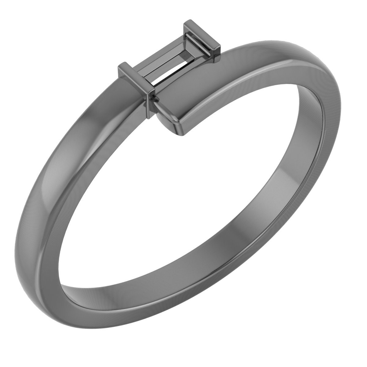 72131 / Neosadený / Continuum Sterling Silver / 1-Stone, 4X2 Mm / Wypolerowane / Engravable Family Ring Mounting