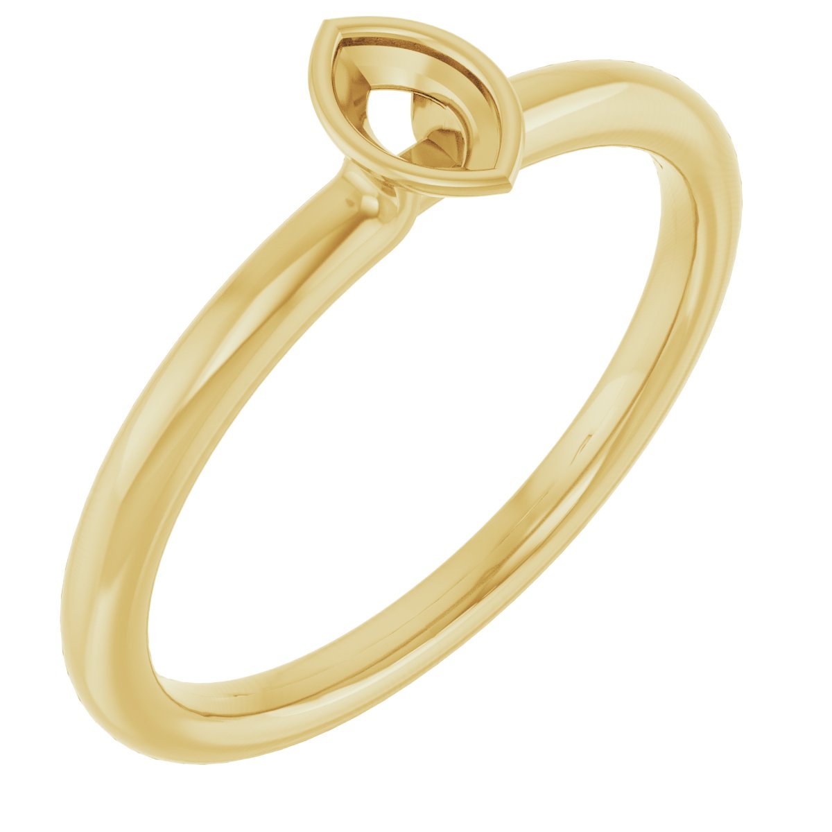 Family Stackable Bezel-Set Ring