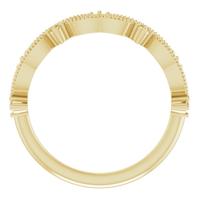 Alternative view of 1/6 CTW Natural Diamond Anniversary Band – 14K Yellow Gold