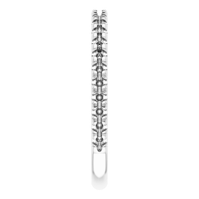 Band Mounting for 6x4 mm Emerald Ring view 4