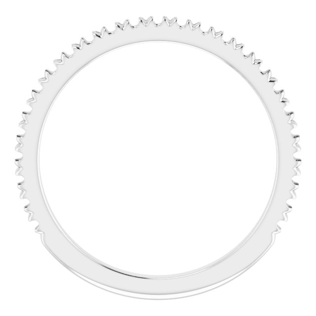 Band Mounting for 6x4 mm Emerald Ring view 2
