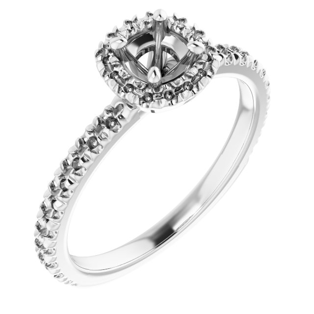 Halo-Style Engagement Ring
