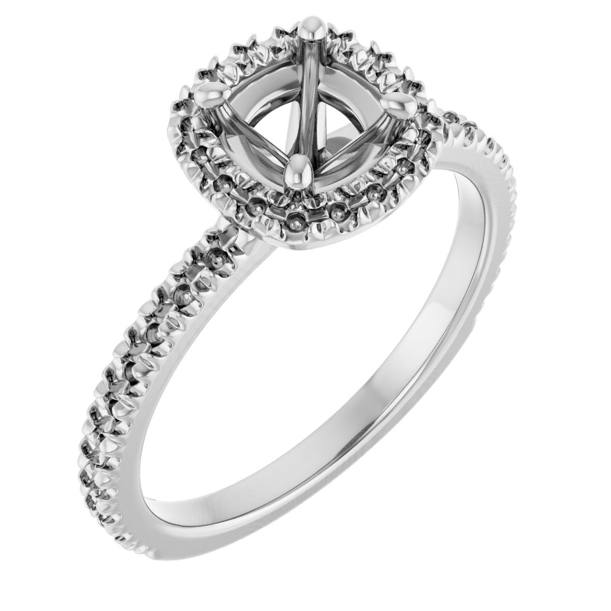 Halo-Style Engagement Ring