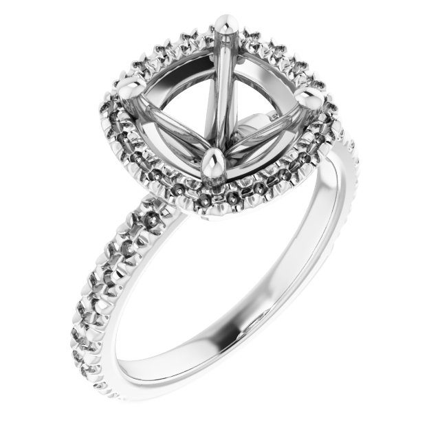 Halo-Style Engagement Ring
