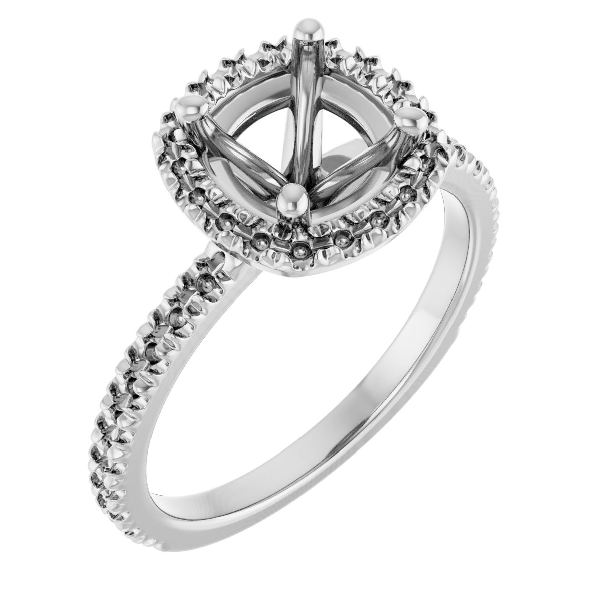 Halo-Style Engagement Ring