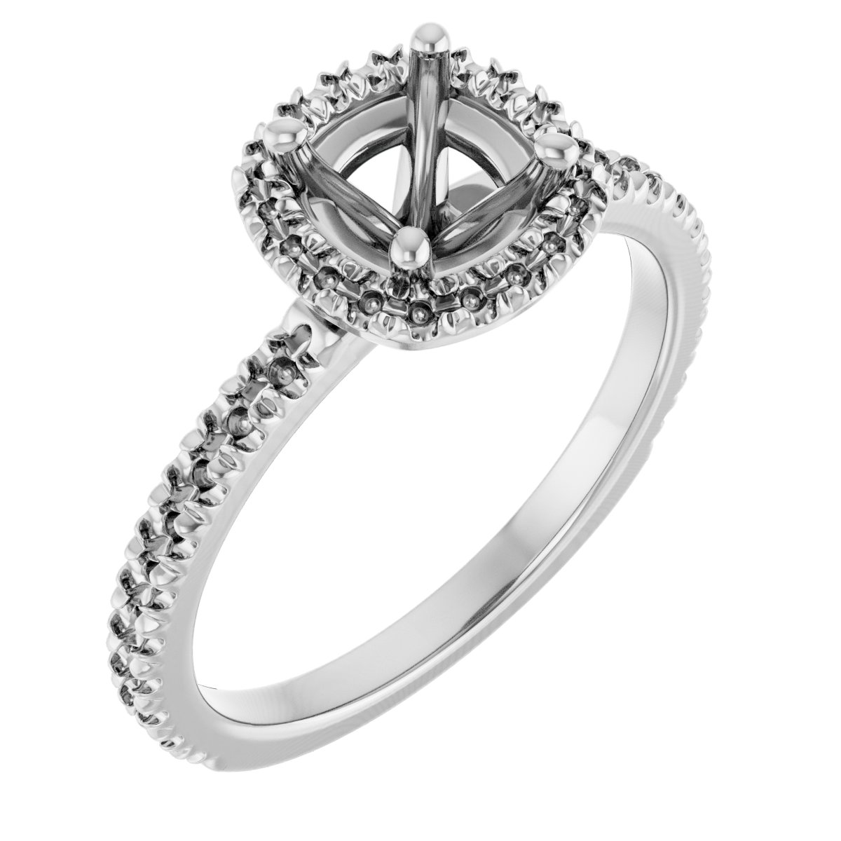 Halo-Style Engagement Ring