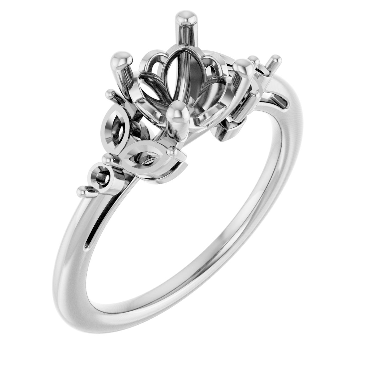 Accented Engagement Ring