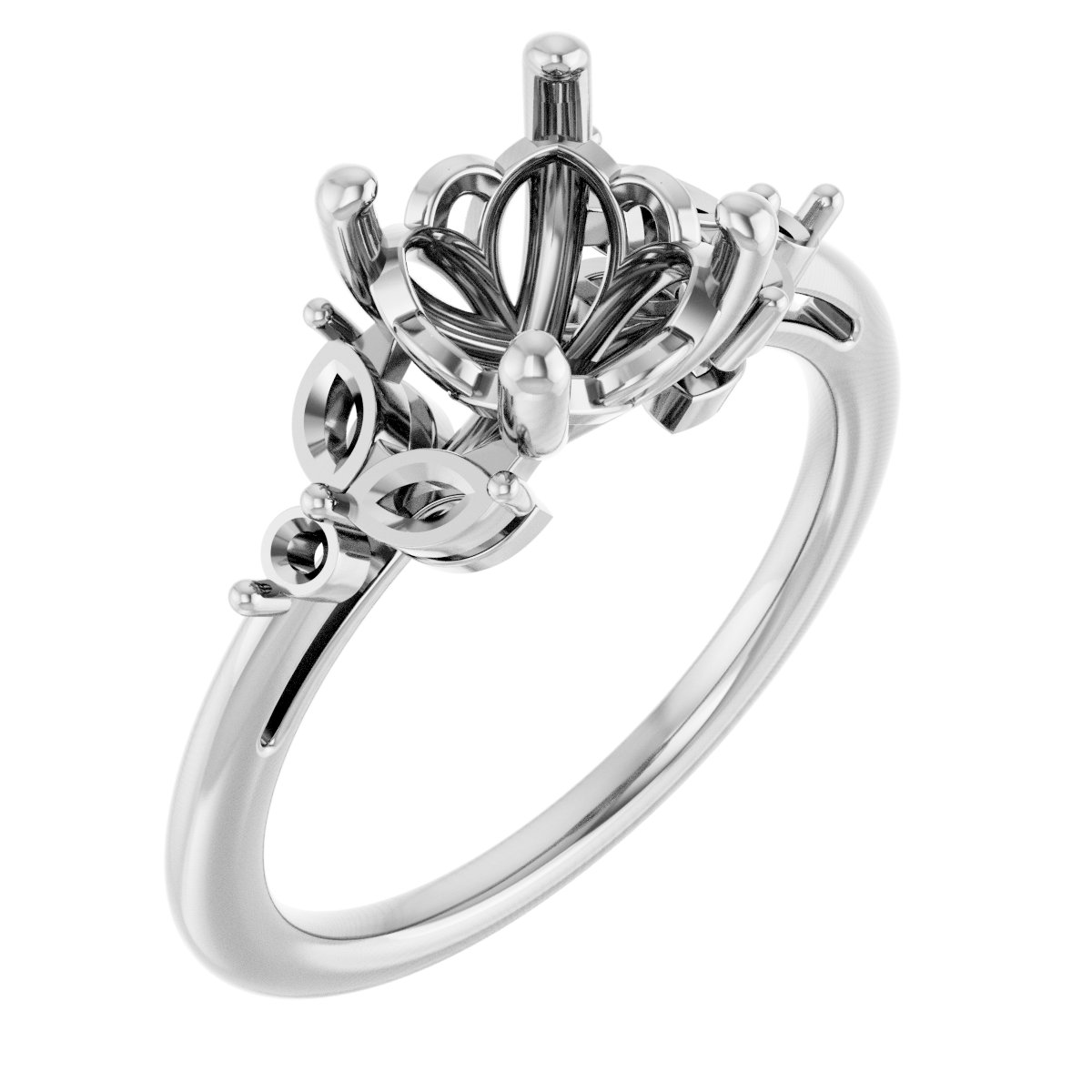 Accented Engagement Ring