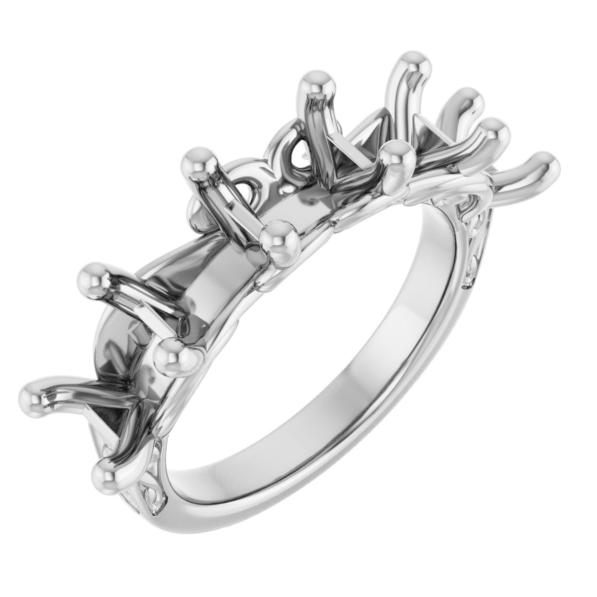 Five-Stone Sculptural Anniversary Band