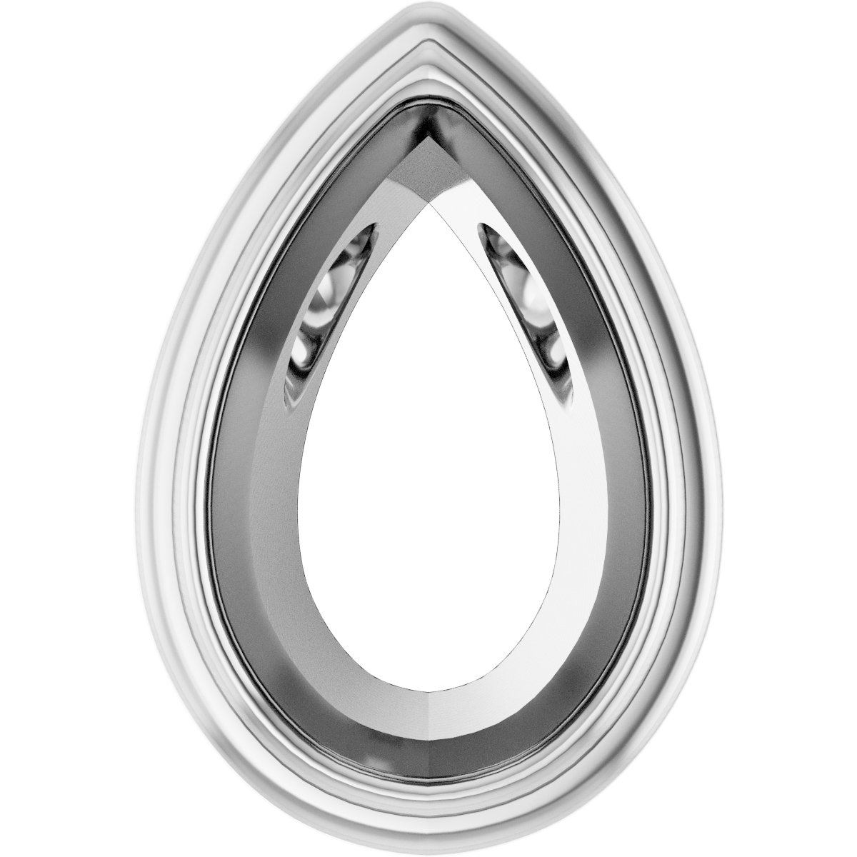 Bezel-Set Accented Slide Pendant