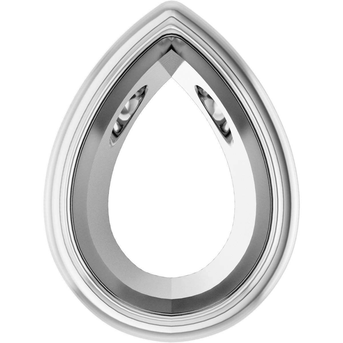 Bezel-Set Accented Slide Pendant