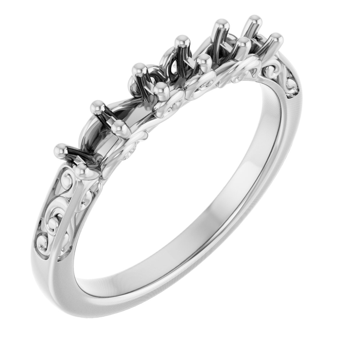 14K White 1/2 CTW Diamond Anniversary Band