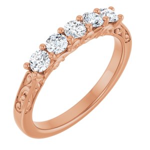 Eternity And Anniversary Bands | Five-Stone Anniversary Band