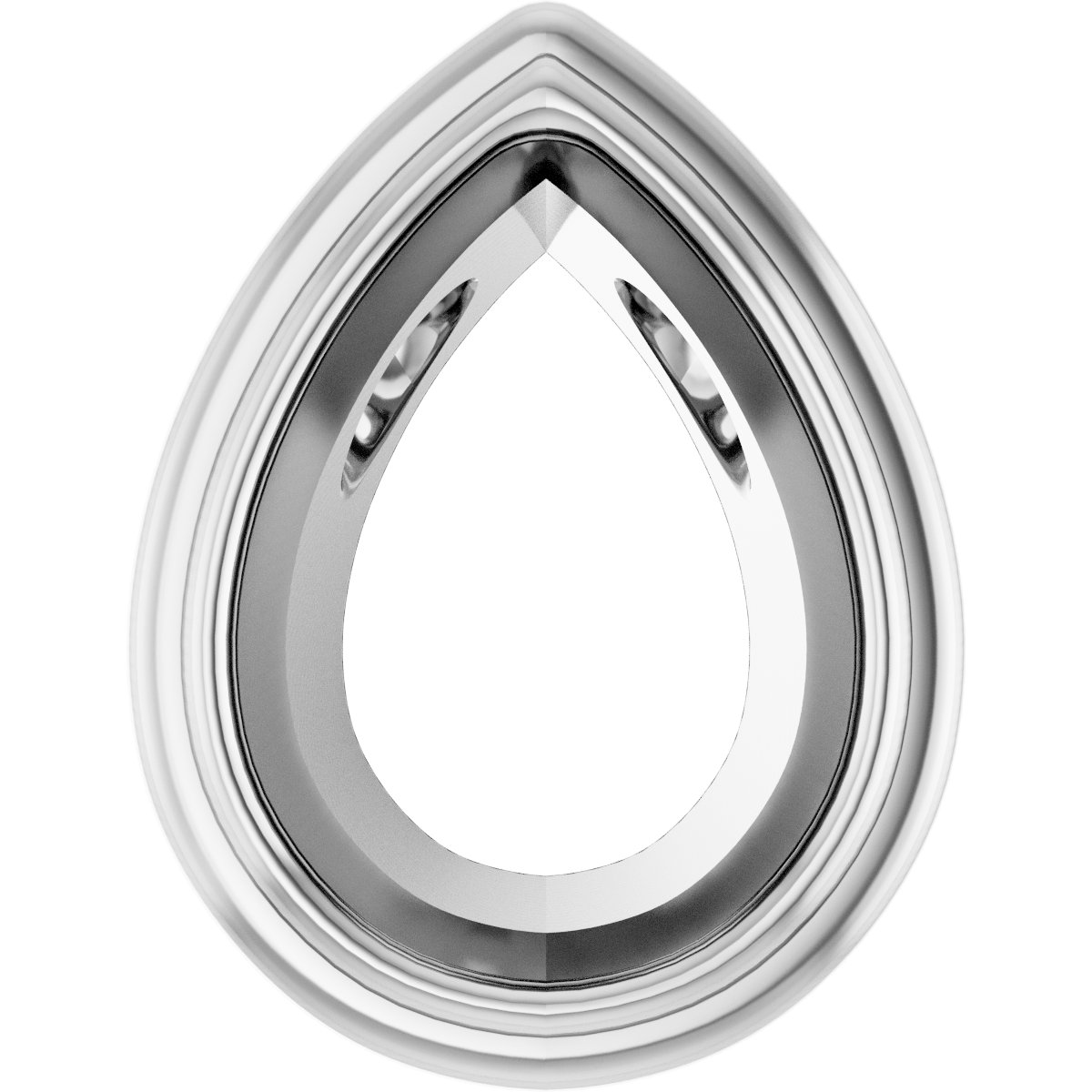 Bezel-Set Accented Slide Pendant