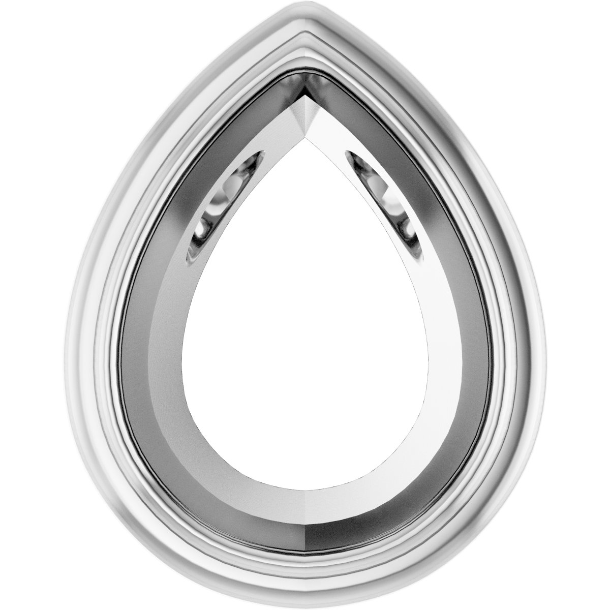 Bezel-Set Accented Slide Pendant