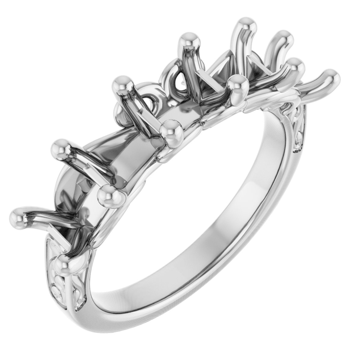 Five-Stone Sculptural Anniversary Band