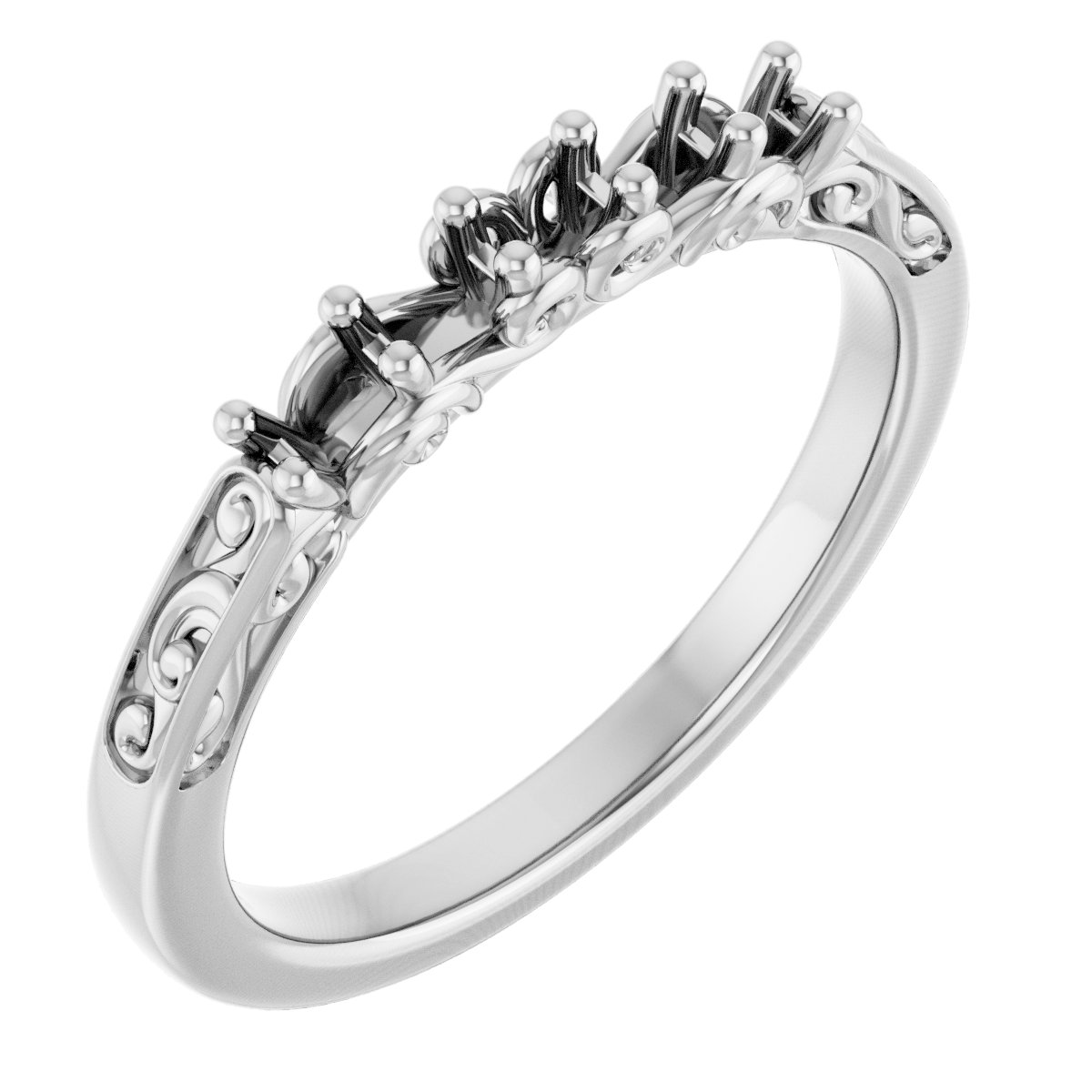 14K White 1/3 CTW Natural Diamond Anniversary Band