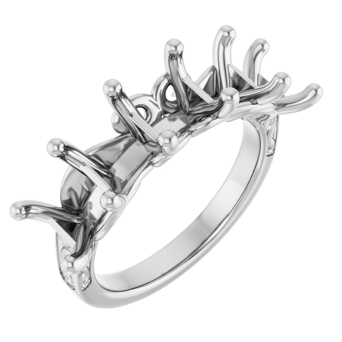 Five-Stone Sculptural Anniversary Band