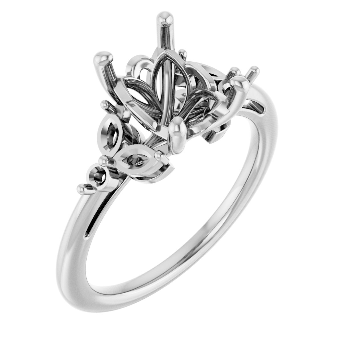 Accented Engagement Ring