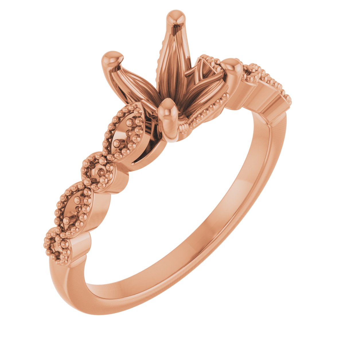 Accented Vintage-Inspired Engagement Ring or Band