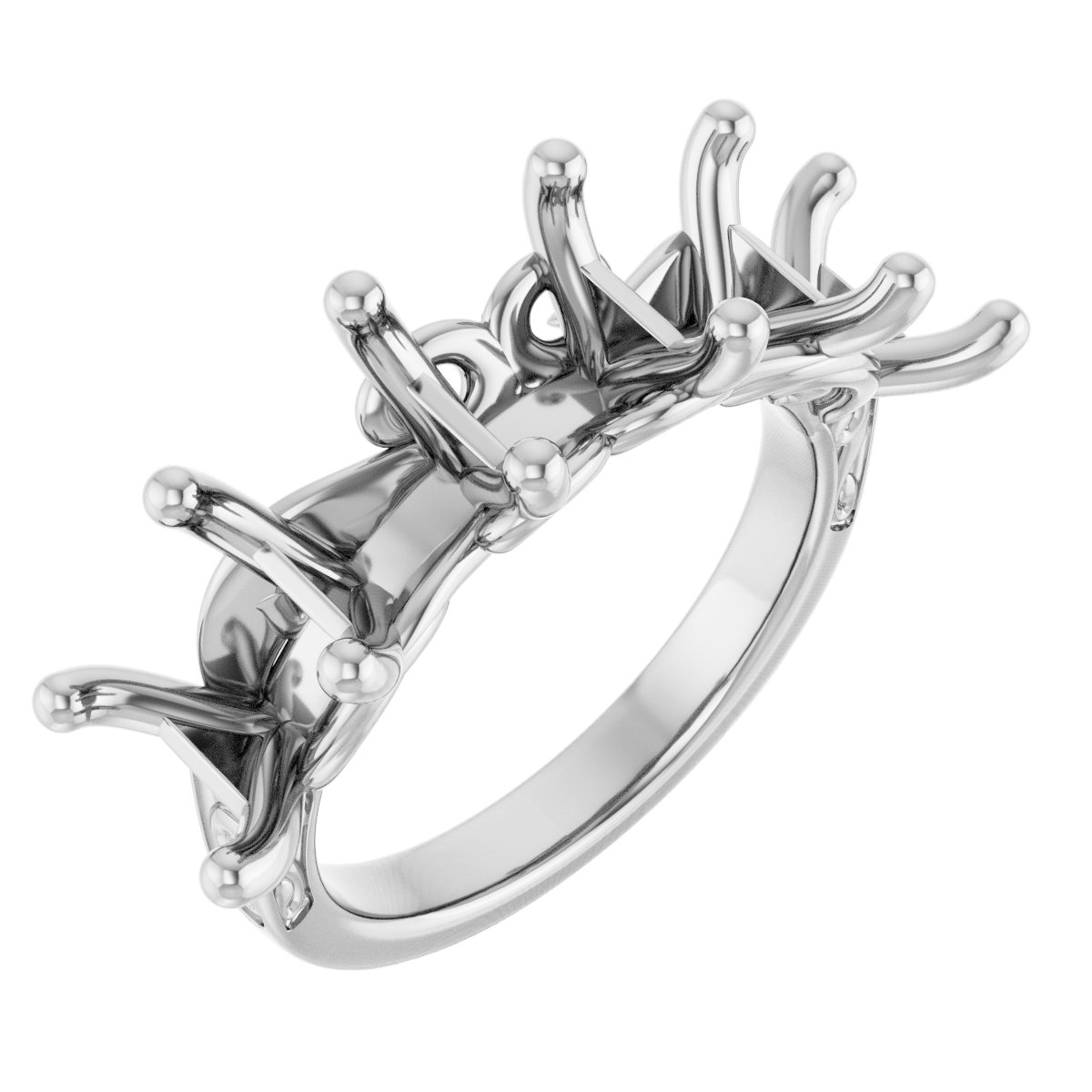 Five-Stone Sculptural Anniversary Band