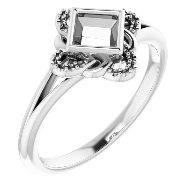 Bezel-Set Accented Ring