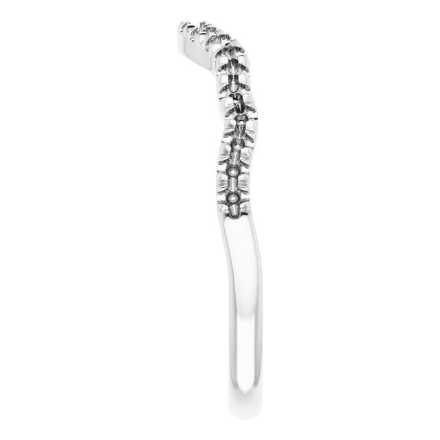 Band Mounting for 9x7 mm Oval Ring view 4