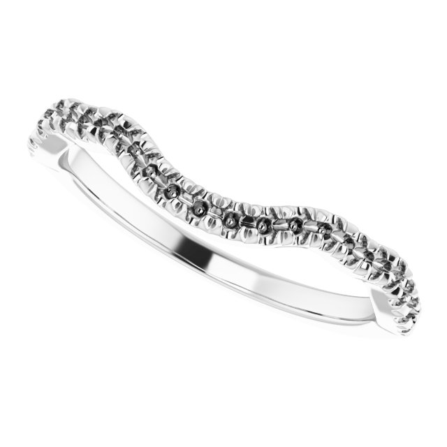 Band Mounting for 9x7 mm Oval Ring view 5