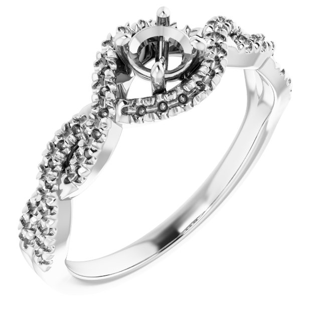Halo-Style Infinity-Inspired Engagement Ring