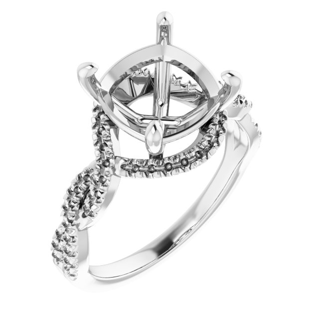 Halo-Style Infinity-Inspired Engagement Ring