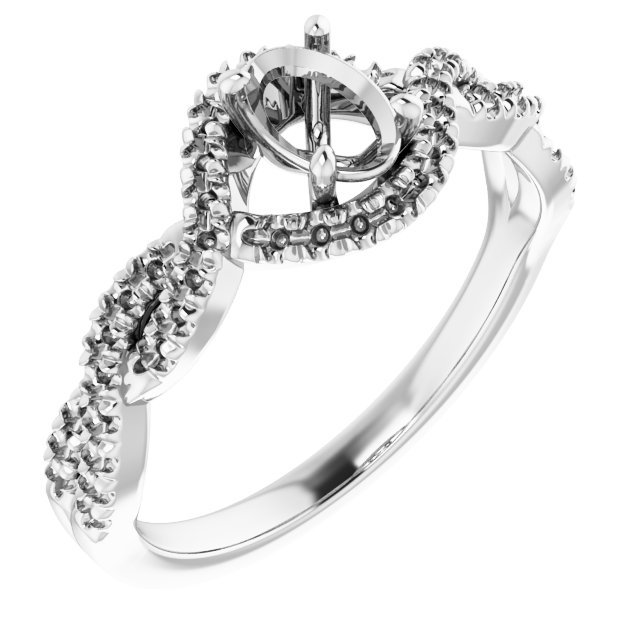Halo-Style Infinity-Inspired Engagement Ring
