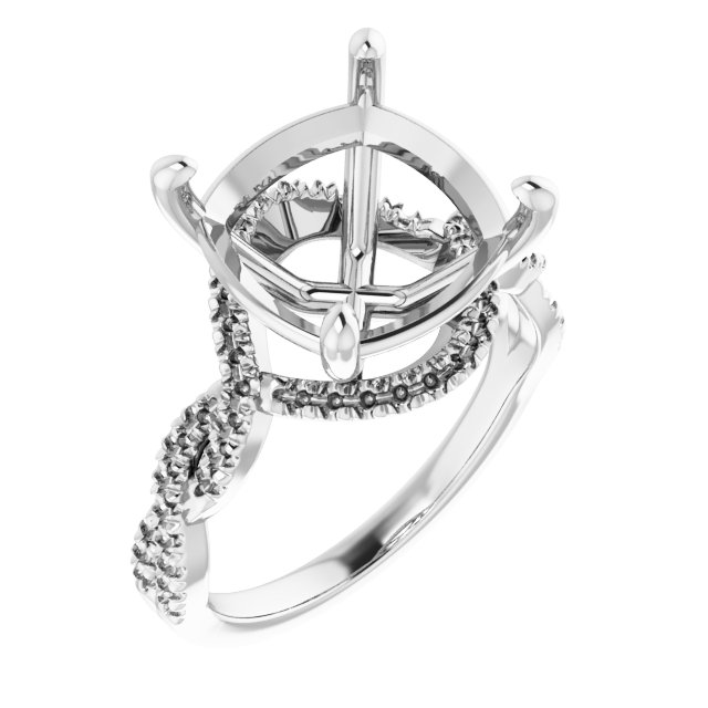 Halo-Style Infinity-Inspired Engagement Ring