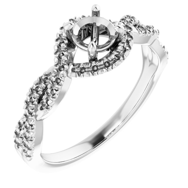 Halo-Style Infinity-Inspired Engagement Ring