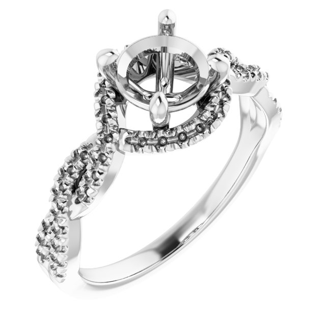 Halo-Style Infinity-Inspired Engagement Ring