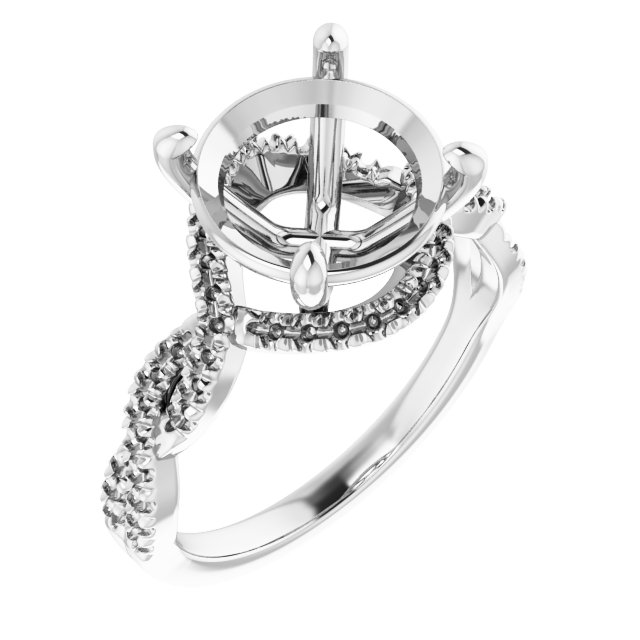 Halo-Style Infinity-Inspired Engagement Ring