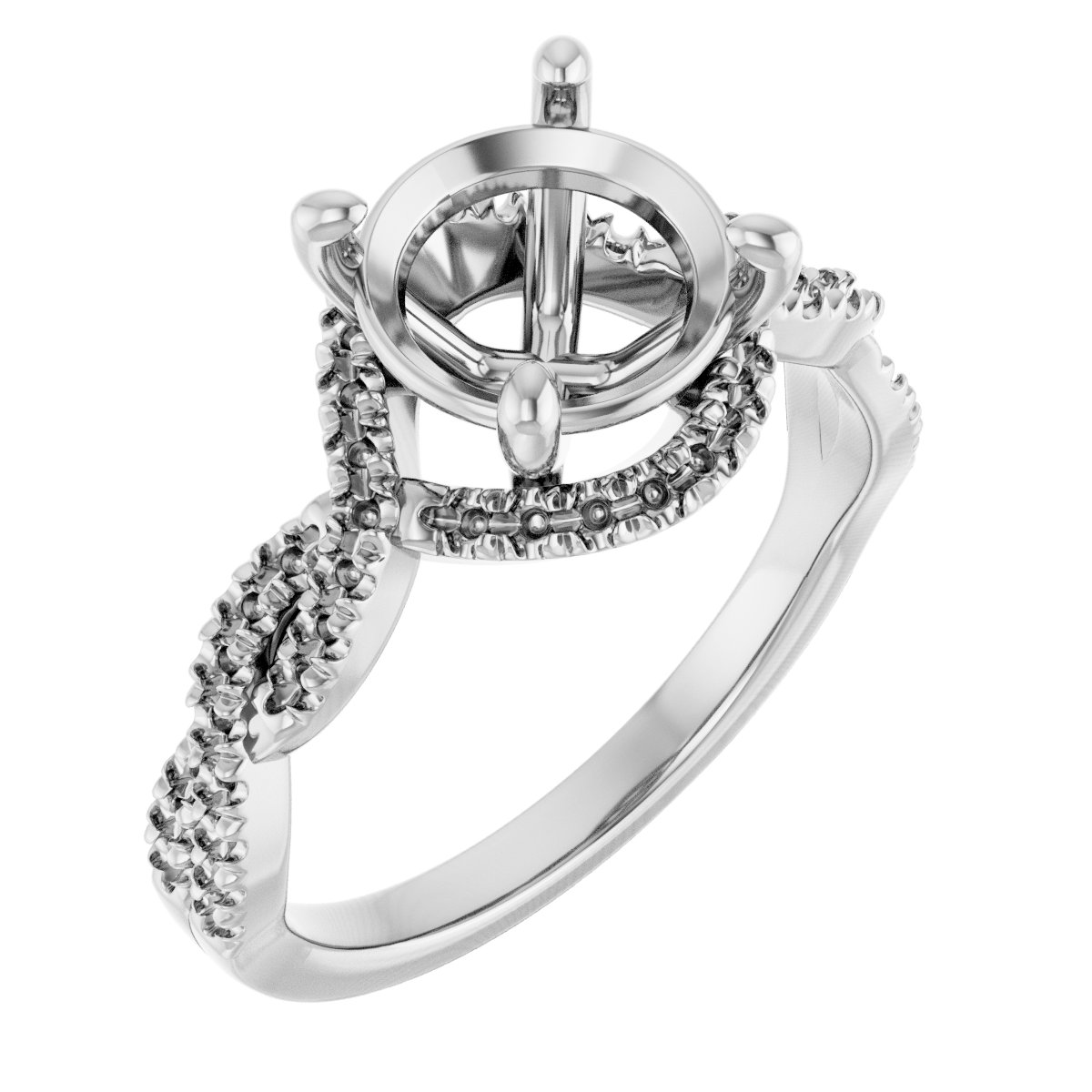 Halo-Style Infinity-Inspired Engagement Ring