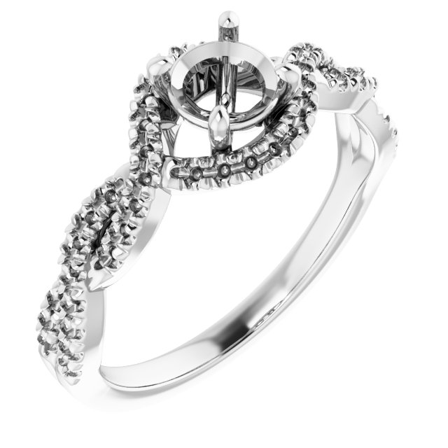 Halo-Style Infinity-Inspired Engagement Ring