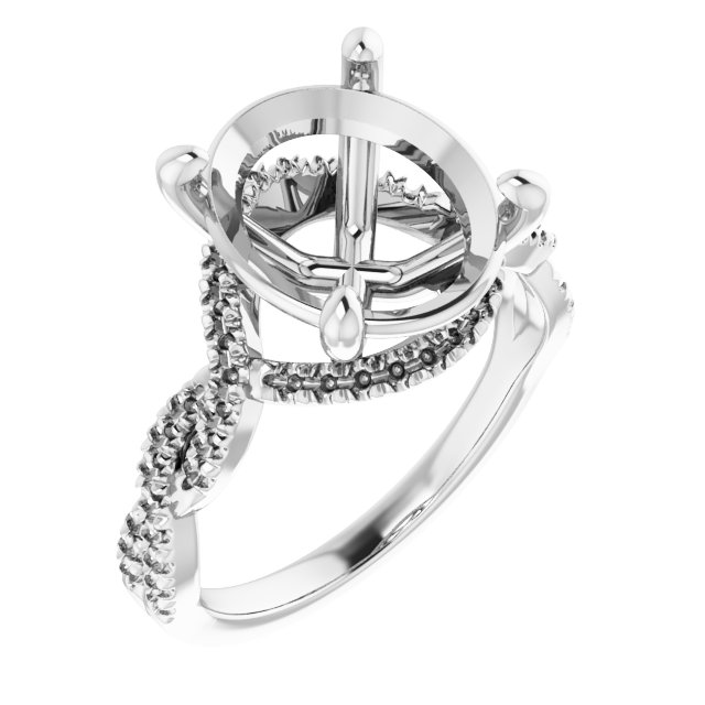 Halo-Style Infinity-Inspired Engagement Ring