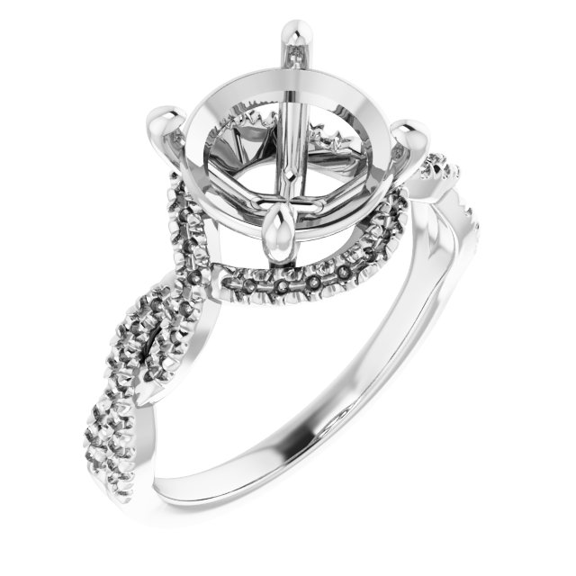 Halo-Style Infinity-Inspired Engagement Ring