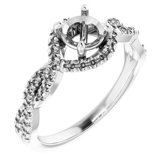 Halo-Style Infinity-Inspired Engagement Ring