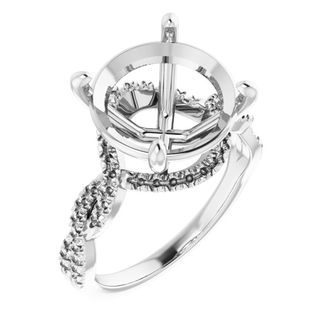 Halo-Style Infinity-Inspired Engagement Ring