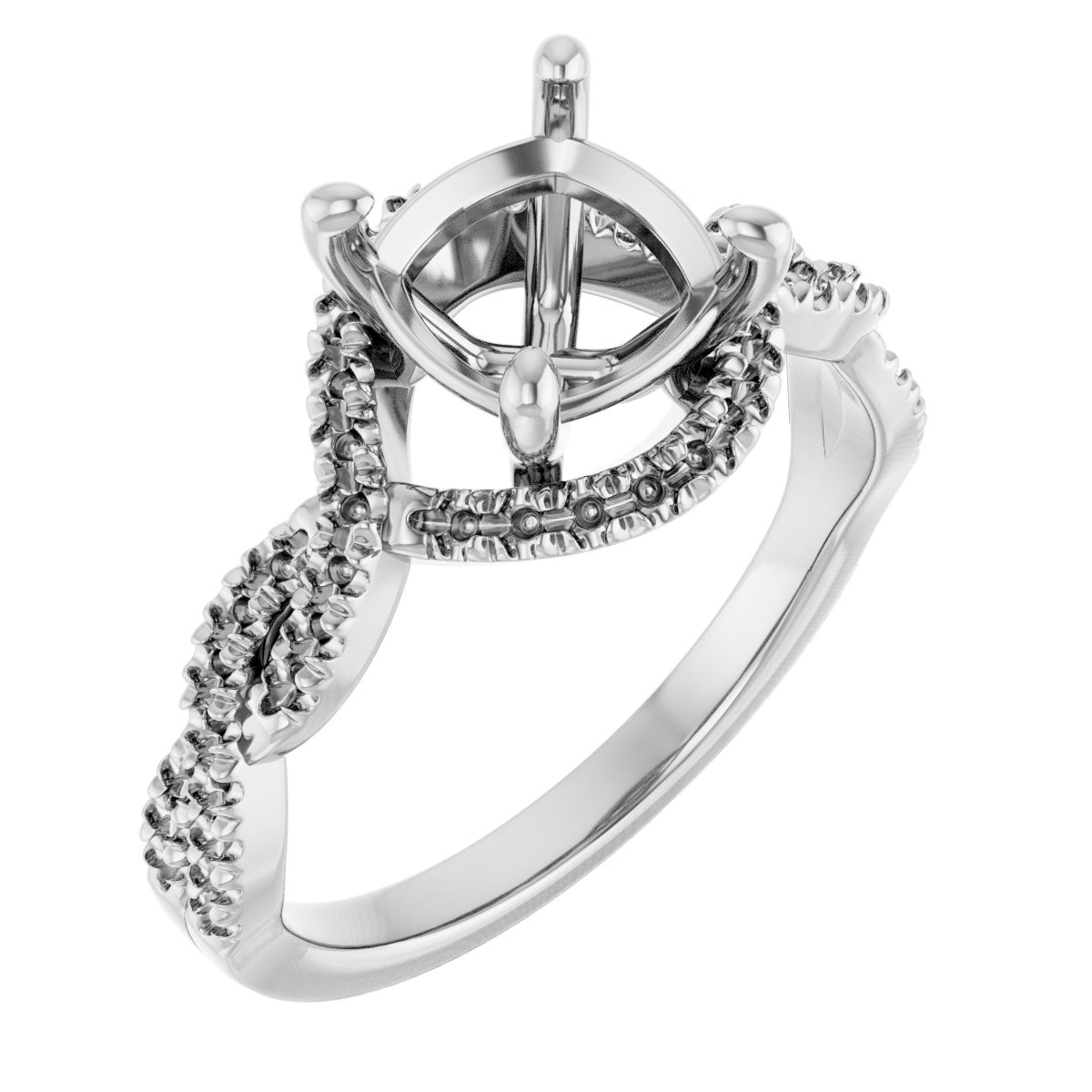 Halo-Style Infinity-Inspired Engagement Ring