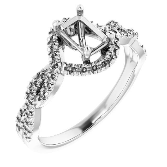 Halo-Style Infinity-Inspired Engagement Ring