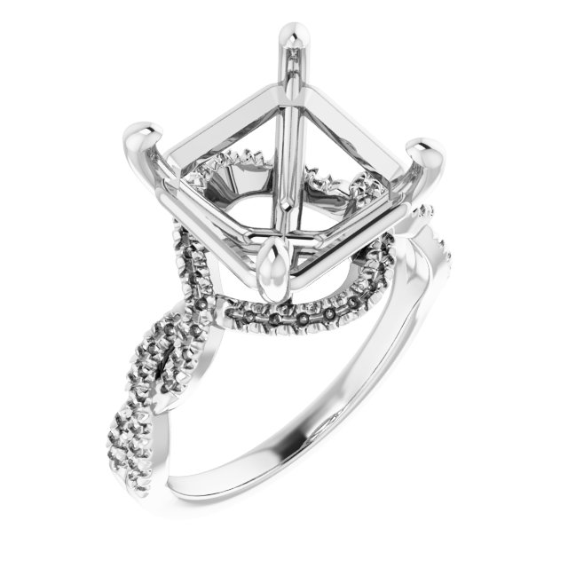 Halo-Style Infinity-Inspired Engagement Ring