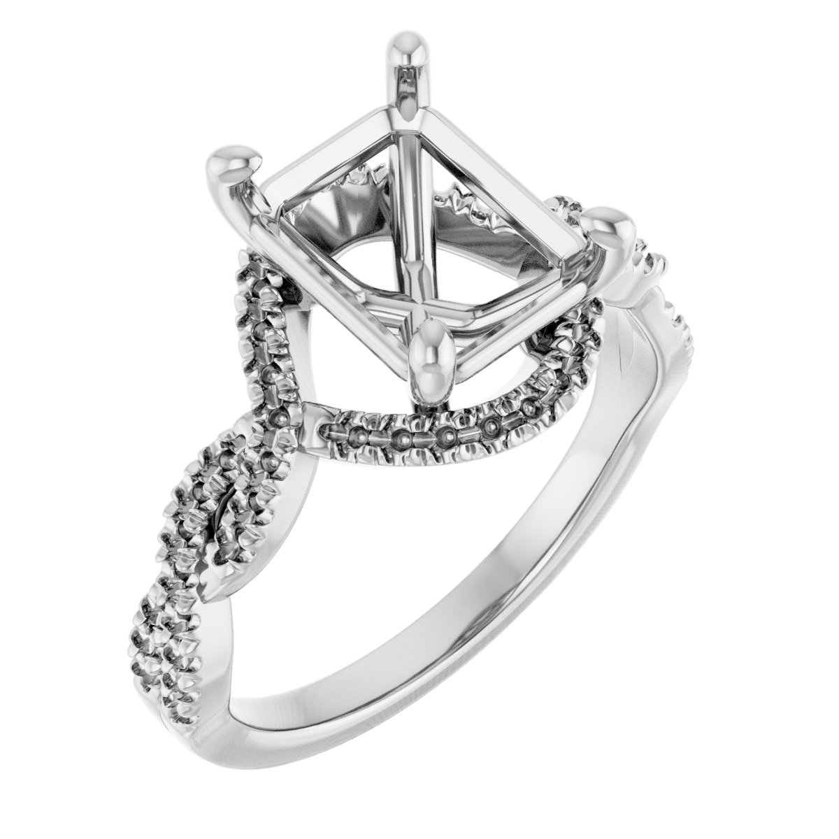 Halo-Style Infinity-Inspired Engagement Ring