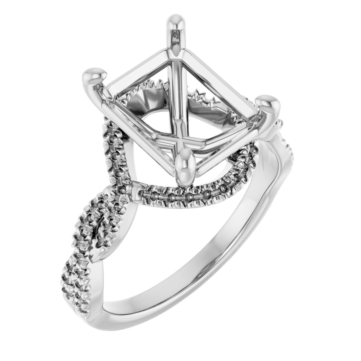 Halo-Style Infinity-Inspired Engagement Ring
