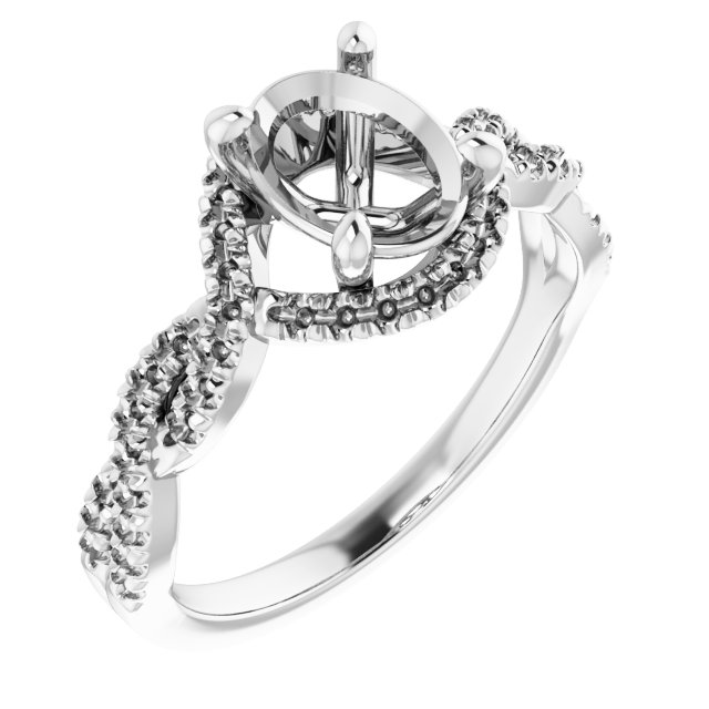Halo-Style Infinity-Inspired Engagement Ring