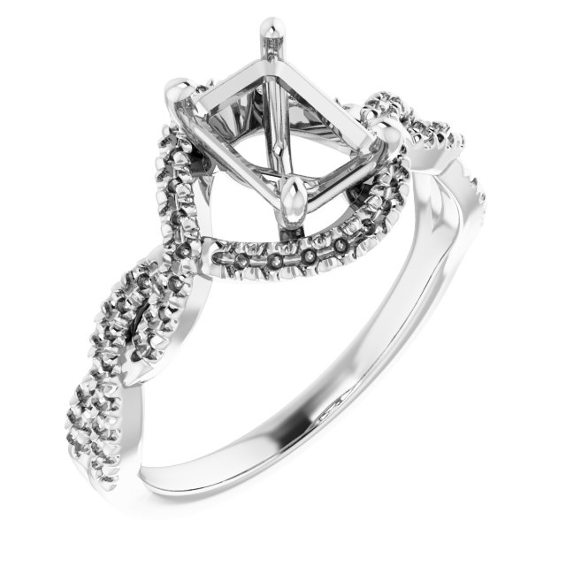 Halo-Style Infinity-Inspired Engagement Ring