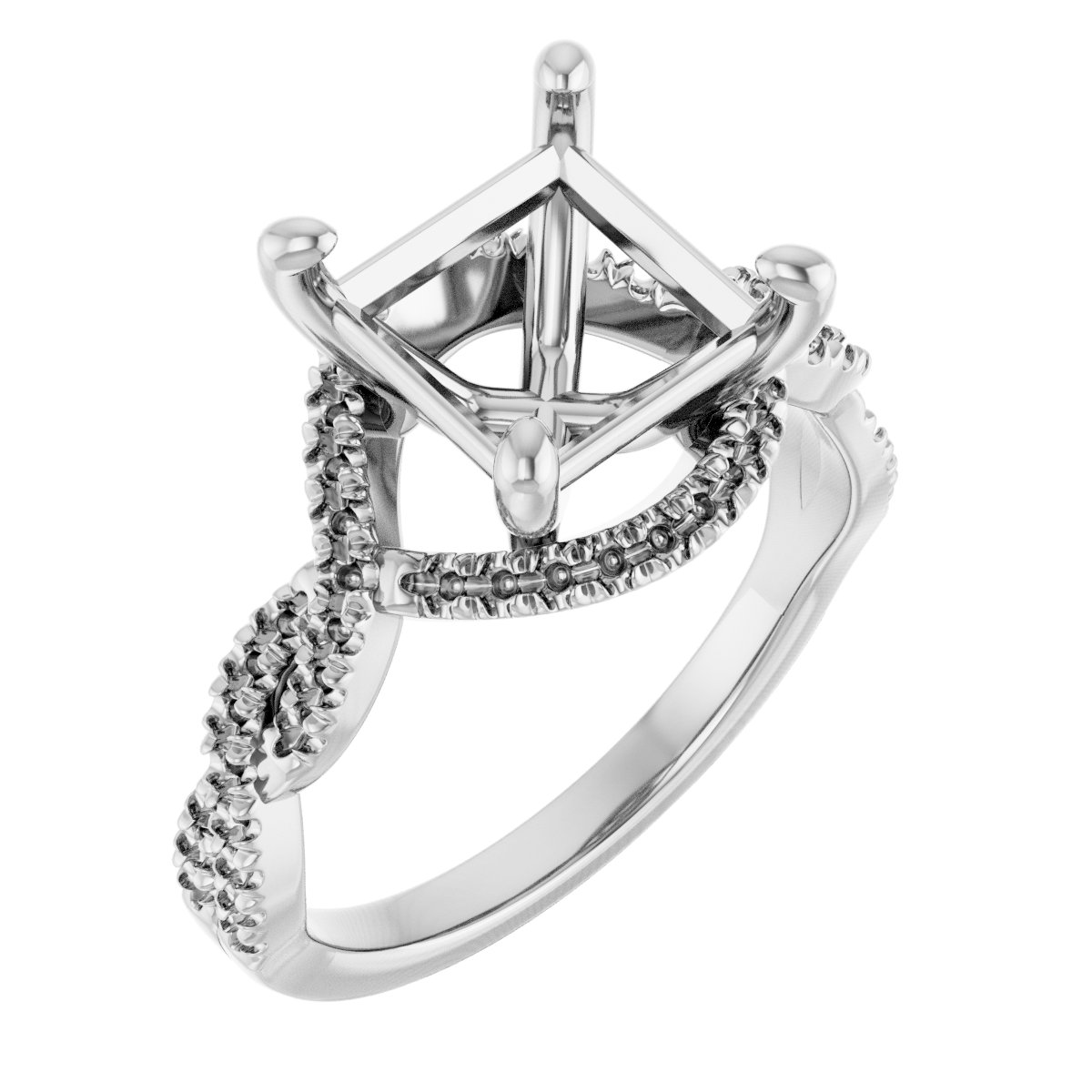 Halo-Style Infinity-Inspired Engagement Ring