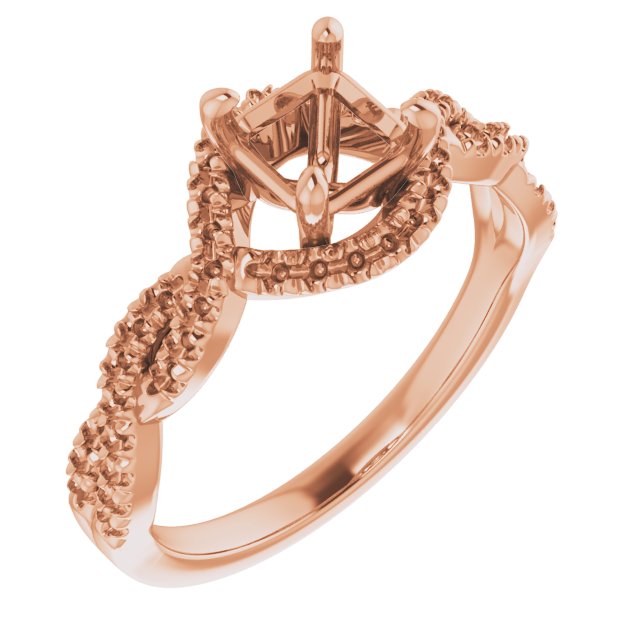 Halo-Style Infinity-Inspired Engagement Ring